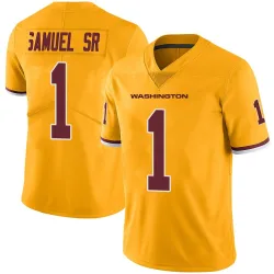 Washington Commanders Youth Limited Gold Color Rush Jersey (1 Deebo Samuel Sr.)