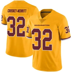 Washington Commanders Youth Limited Gold Color Rush Jersey (32 Jacory Croskey-Merritt)