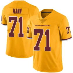 Washington Commanders Youth Limited Gold Color Rush Jersey (71 Charles Mann)