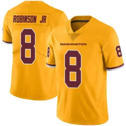 Washington Commanders Youth Limited Gold Color Rush Jersey (8 Brian Robinson Jr.)