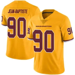 Washington Commanders Youth Limited Gold Color Rush Jersey (90 Javontae Jean-Baptiste)