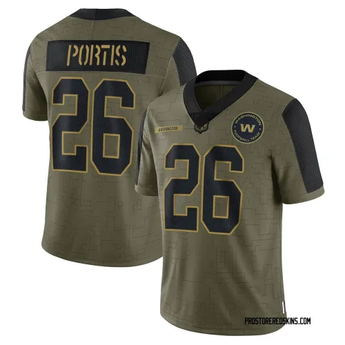 Washington Commanders Youth Limited Olive 2021 Salute To Service Jersey (26 Clinton Portis)