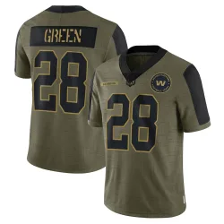 Washington Commanders Youth Limited Olive 2021 Salute To Service Jersey (28 Darrell Green)