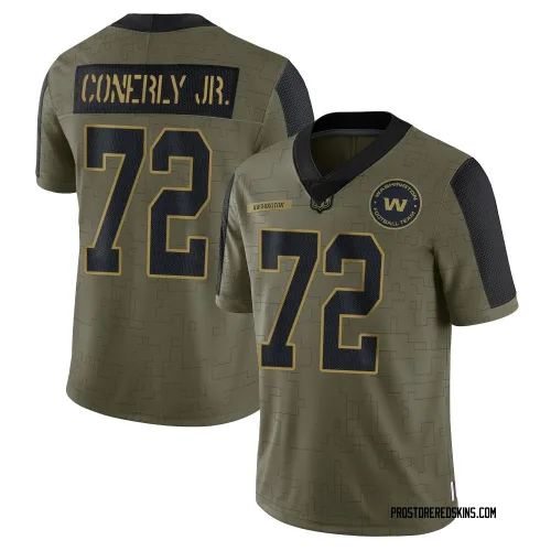 Washington Commanders Youth Limited Olive 2021 Salute To Service Jersey (72 Josh Conerly Jr.)