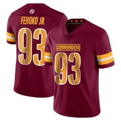 Washington Commanders Youth Limited Vapor Burgundy Jersey (93 Viliami Fehoko Jr.)
