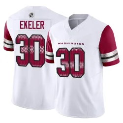 Washington Commanders Youth Limited White Vapor F.U.S.E. Jersey (30 Austin Ekeler)