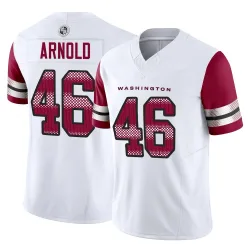 Washington Commanders Youth Limited White Vapor F.U.S.E. Jersey (46 Kam Arnold)