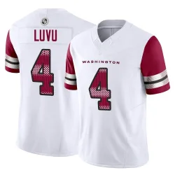 Washington Commanders Youth Limited White Vapor F.U.S.E. Jersey (4 Frankie Luvu)