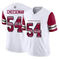 Washington Commanders Youth Limited White Vapor F.U.S.E. Jersey (54 Camaron Cheeseman)