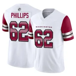 Washington Commanders Youth Limited White Vapor F.U.S.E. Jersey (62 Tyre Phillips)