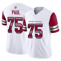 Washington Commanders Youth Limited White Vapor F.U.S.E. Jersey (75 Chris Paul)