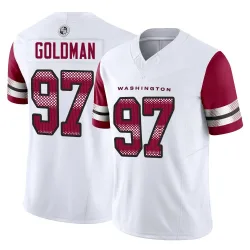 Washington Commanders Youth Limited White Vapor F.U.S.E. Jersey (97 Eddie Goldman)