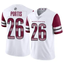Washington Commanders Youth Limited White Vapor Jersey (26 Clinton Portis)