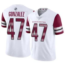 Washington Commanders Youth Limited White Vapor Jersey (47 Zane Gonzalez)