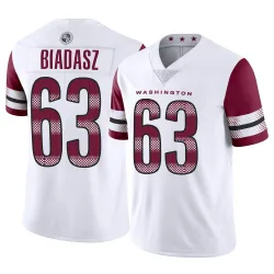 Washington Commanders Youth Limited White Vapor Jersey (63 Tyler Biadasz)