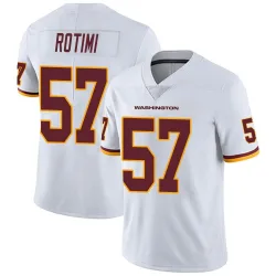 Washington Commanders Youth Limited White Vapor Untouchable Jersey (57 Bunmi Rotimi)