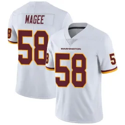 Washington Commanders Youth Limited White Vapor Untouchable Jersey (58 Jordan Magee)