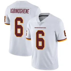 Washington Commanders Youth Limited White Vapor Untouchable Jersey (6 Noah Igbinoghene)